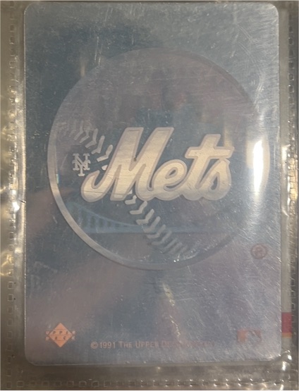 1991 Upper Deck #NNO New York Mets Team Logo Hologram — front