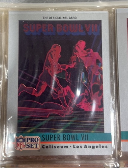 1990 Pro Set #7 Super Bowl VII — front