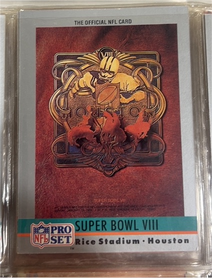 1990 Pro Set Super Bowl VIII #8 — front