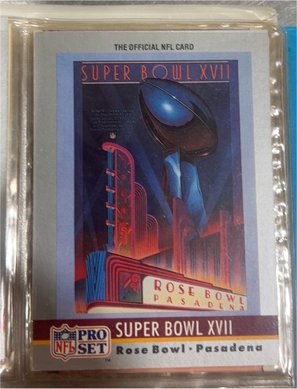 1990 Pro Set #17 Super Bowl XVII — front