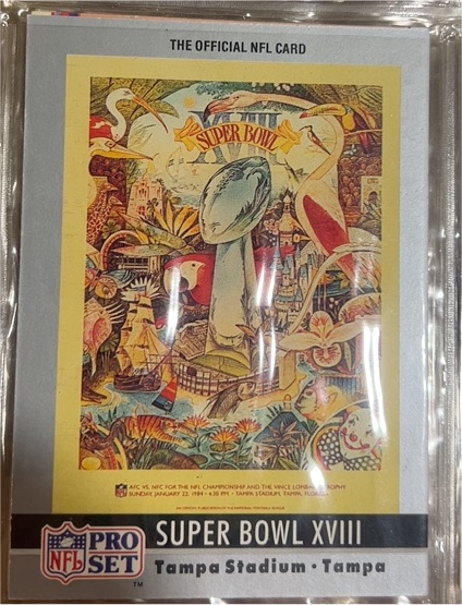 1990 Pro Set #18 Super Bowl XVIII — front