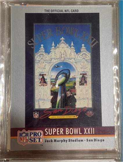 1990 Pro Set #22 Super Bowl XXII — front
