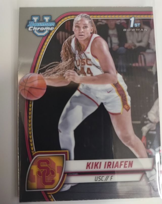 2024-25 Bowman University Chrome #47 Kiki Iriafen — front
