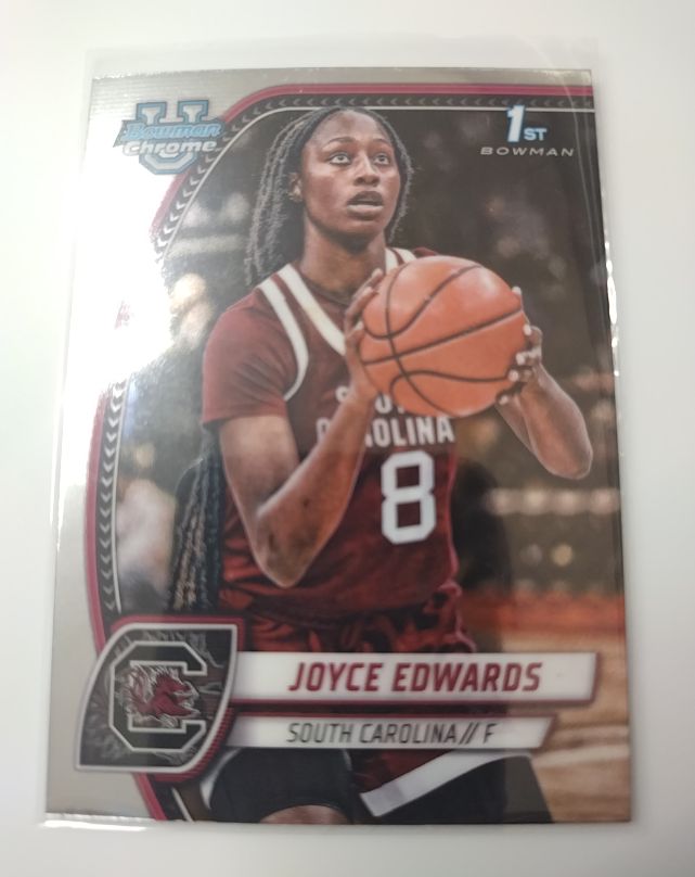 2024-25 Bowman University Chrome #36 Joyce Edwards — front