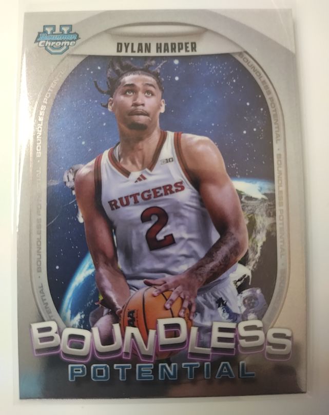 2024-25 Bowman University Chrome #BP-6 Dylan Harper Boundless Potential — front