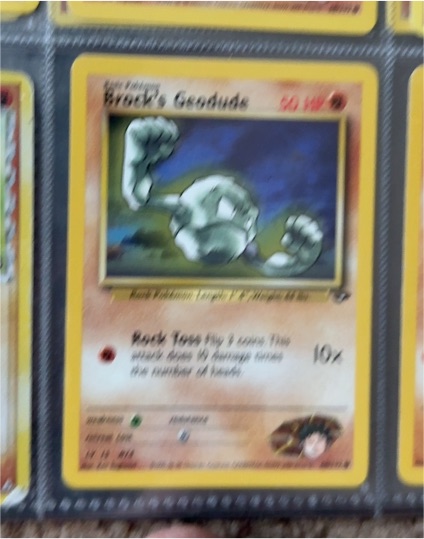 1999 Pokémon Gym Heroes #66 Brock's Geodude — front