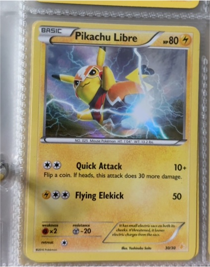 2016 Pokémon XY Trainer Kit #30 Pikachu Libre — front