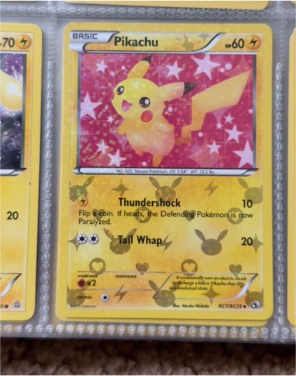2013 Pokémon Legendary Treasures Radiant Collection #RC7 Pikachu — front