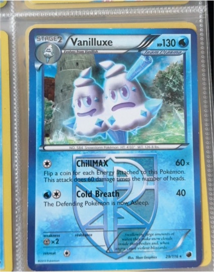 2013 Black & White Plasma Freeze #29 Vanilluxe — front