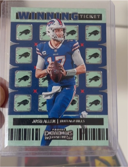 2022 Panini Contenders Winning Ticket #WT-JAL Josh Allen — front