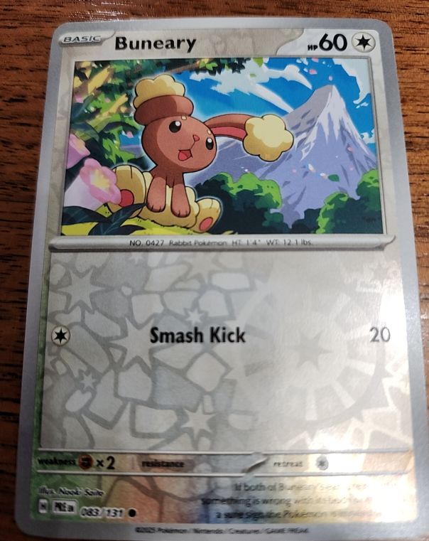 2025 Pokémon TCG Prismatic Evolutions #083 Buneary — front