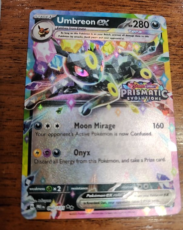 2024 Pokémon Prismatic Evolutions #060 Umbreon ex — front