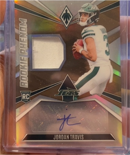 2024 Panini Phoenix Rookie Phenom Patch Auto Jordan Travis — front