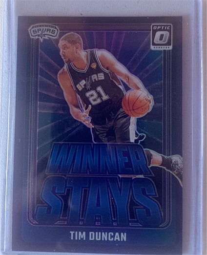 2024-25 Panini Donruss Optic #12 Tim Duncan Winner Stays — front