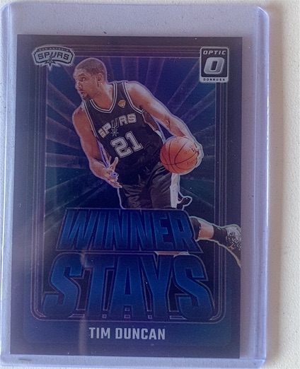 2024-25 Panini Donruss Optic #12 Tim Duncan Winner Stays — front