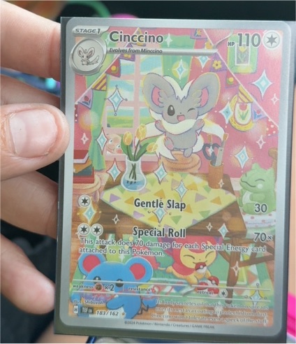 2024 Pokemon TCG SV05: Temporal Forces #183/162 Cinccino Illustration Rare — front