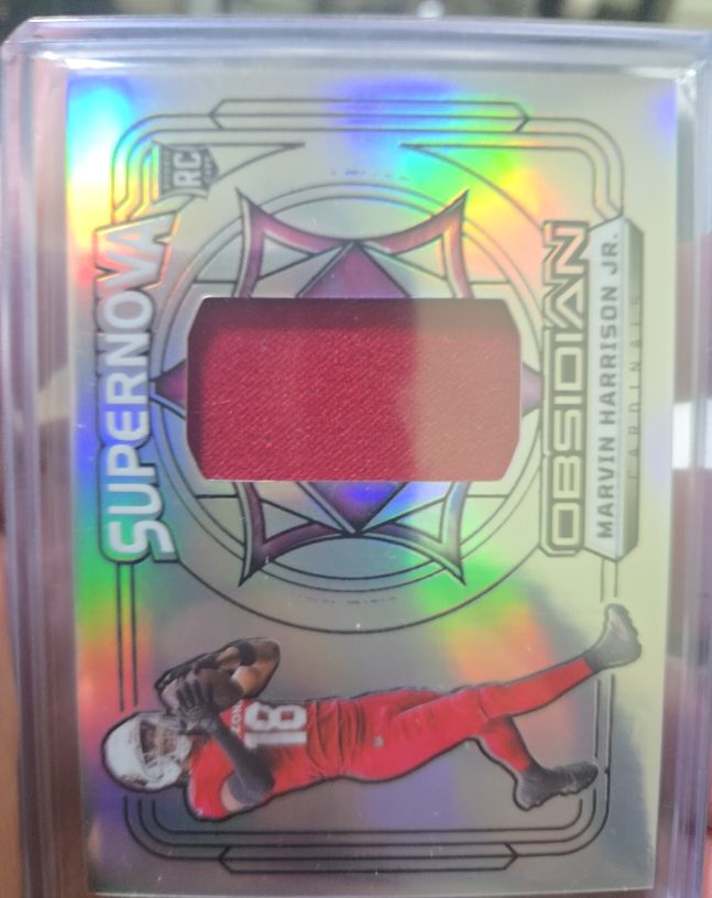 2024 Panini Obsidian #SN-MHJ Marvin Harrison Jr. — front