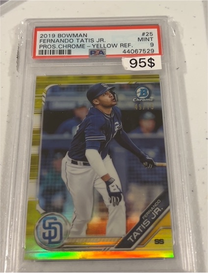 2019 Bowman Chrome Prospects #25 Fernando Tatis Jr. — front