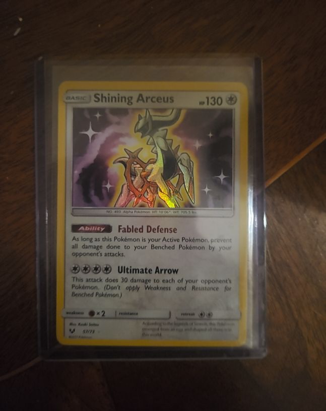 2017 Pokémon TCG Shining Legends #57 Shining Arceus — front