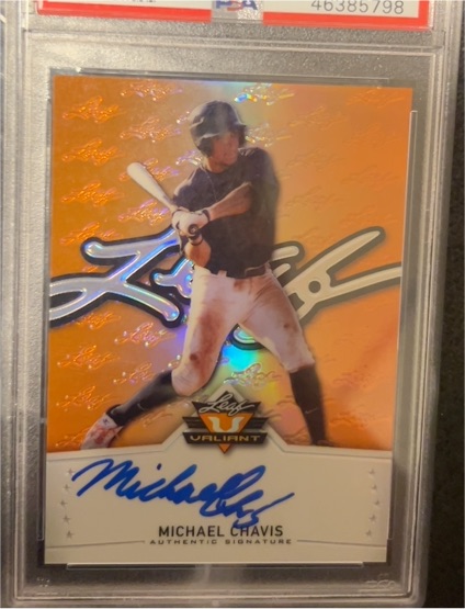 2014 Leaf Valiant #BA-MC1 Michael Chavis — front