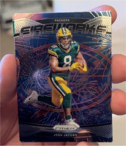 2024 Panini Prizm Fireworks #5 Josh Jacobs — front