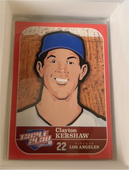 2012 Panini Triple Play #26 Clayton Kershaw — front