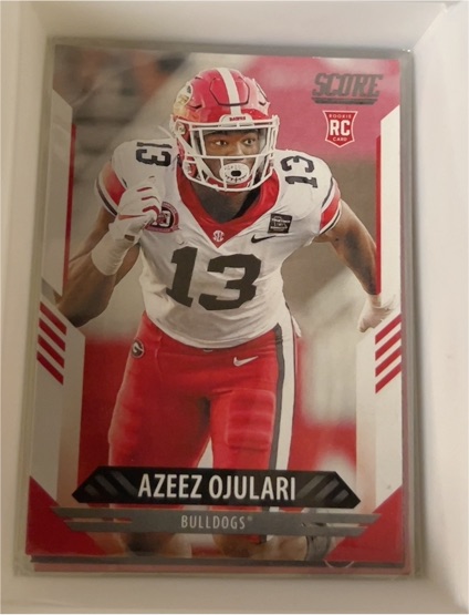 2021 Panini Score #351 Azeez Ojulari Rookie Card — front