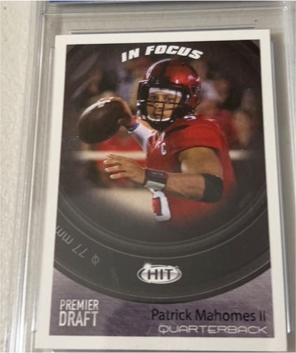 2017 Sage Hit Premier Draft In Focus #43 Patrick Mahomes II — front