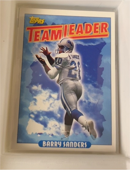 1993 Topps #174 Barry Sanders Team Leader — front