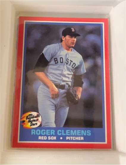 1987 Fleer Baseball's Hottest Stars #10 Roger Clemens — front