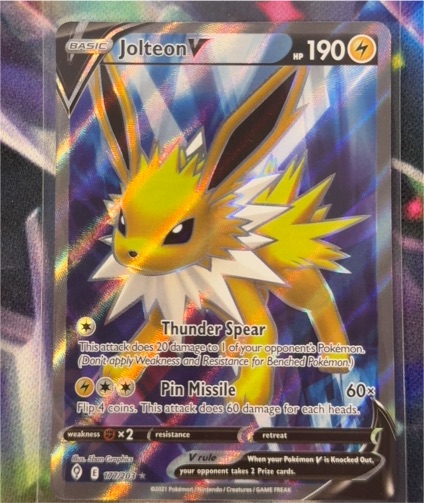 2021 Pokémon #177 Jolteon V — front