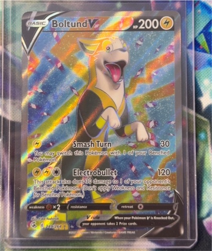 2021 Pokémon SWSH08 #249 Boltund V — front