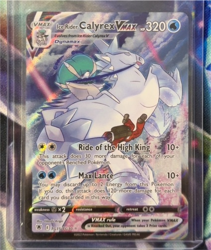 2022 Pokémon Astral Radiance #TG15/TG30 Ice Rider Calyrex VMAX — front