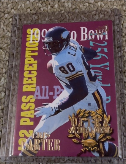 1995 Fleer Ultra #2 Cris Carter Ultra Achievements — front