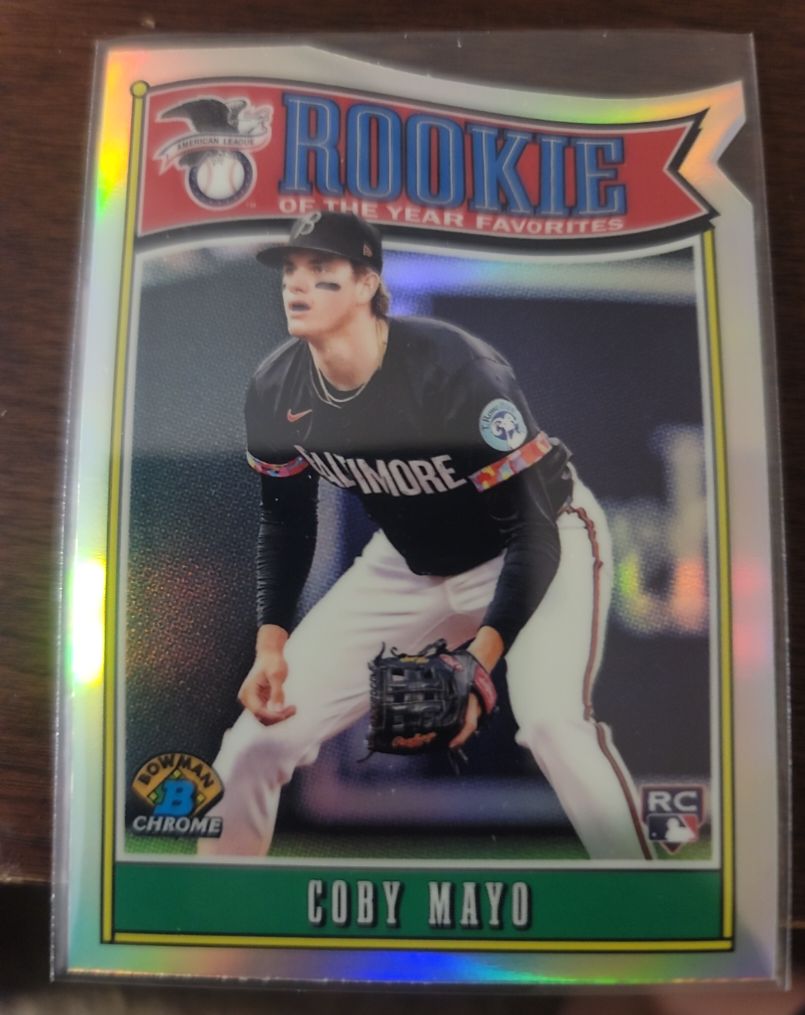 2025 Bowman Chrome Rookie of the Year Favorites #ROY-2 Coby Mayo — front