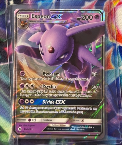 2017 Pokémon Sun & Moon #61 Espeon GX — front