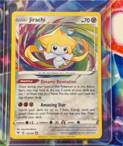 2020 Pokémon TCG Vivid Voltage #119 Jirachi — front