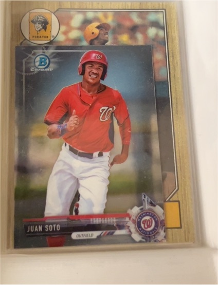 2017 Bowman Chrome Prospects #BCP180 Juan Soto — front