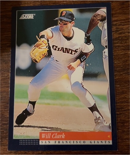 1994 Score #10 Will Clark — front