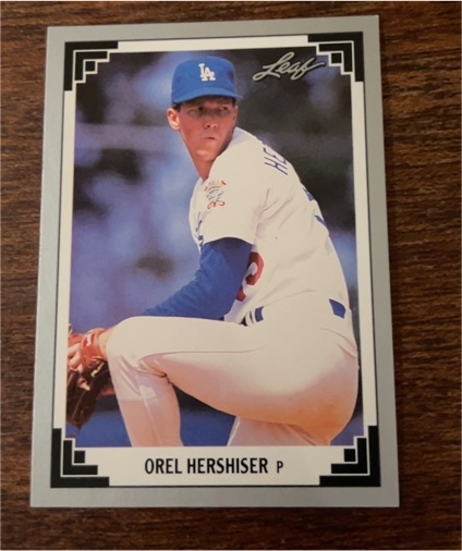 1991 Leaf #243 Orel Hershiser — front