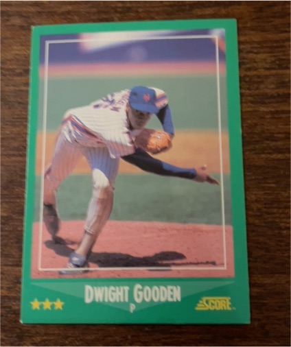 1988 Score #350 Dwight Gooden — front