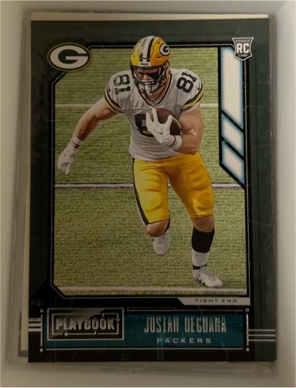 2020 Panini Playbook #158 Josiah Deguara — front