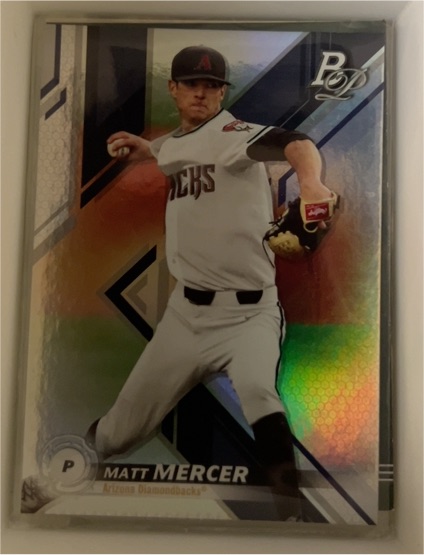 2019 Bowman Platinum #TOP-56 Matt Mercer — front