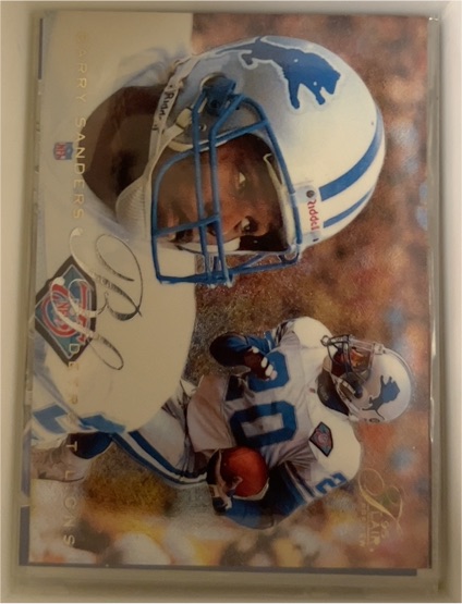 1995 Fleer Flair Preview #10 Barry Sanders — front