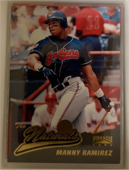 1996 Pinnacle The Naturals #149 Manny Ramirez — front