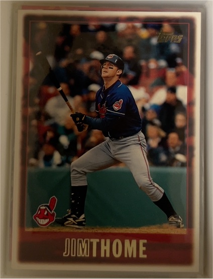 1997 Topps #105 Jim Thome — front