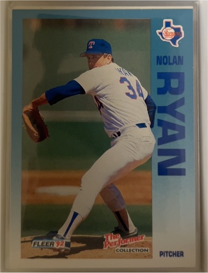 1992 Fleer 7-Eleven/Citgo The Performer #1 Nolan Ryan Texas Rangers — front