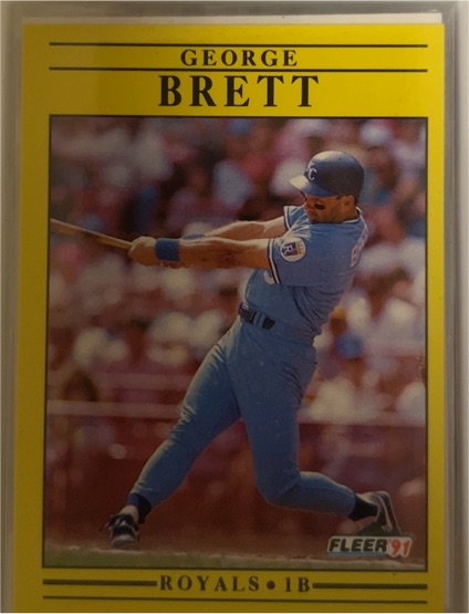1991 Fleer #552 George Brett — front