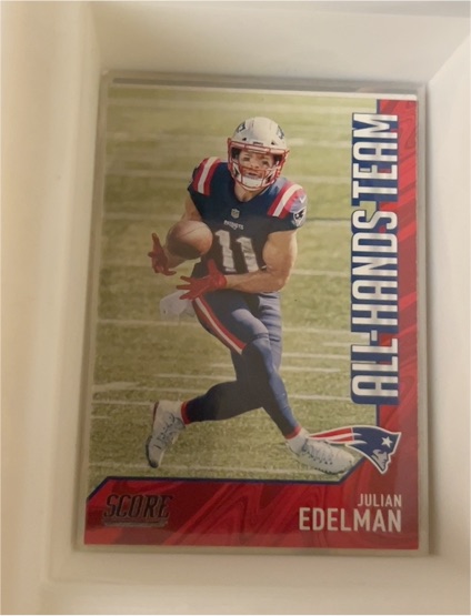 2021 Panini Score #AH8 Julian Edelman All-Hands Team — front