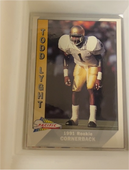 1991 Pacific #550 Todd Lyght Rookie — front